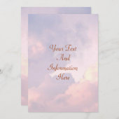 Wolkeneinladung Einladung (Vorne/Hinten)