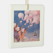 Wolkenfeen beim Wolkenmachen Keramikornament (Rechts)