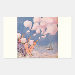 Wolkenfeen machen Wolken Rechteckiger Aufkleber