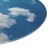 Wolkenflecken Schneidebrett (Ecke)