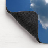 Wolkenform eines Herzens Mousepad (Ecke)