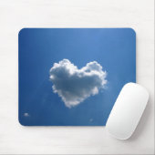 Wolkenform eines Herzens Mousepad (Mit Mouse)