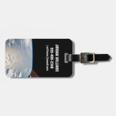 Wolkenformationen rund um den Sonnenuntergang vor Gepäckanhänger (Vorderseite horizontal)