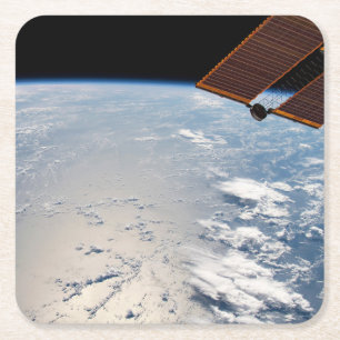 Wolkenformationen rund um den Sonnenuntergang vor Rechteckiger Pappuntersetzer