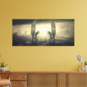 Wolkengeländer Leinwanddruck (Insitu (Wohnzimmer))