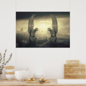 Wolkengeländer Poster (Küche)