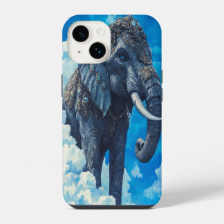 🌟 Wolkengetragener Elefant iPhone 14 Hülle