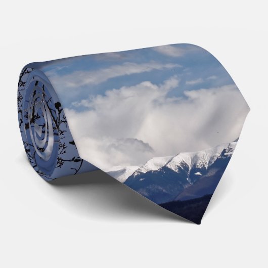 Wolkenherde am blauen Himmel Krawatte (Gerollt)