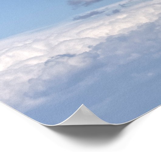 Wolkenhimmel Poster (Ecke)