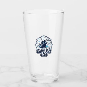 Wolkenhimmel Süße Katze Haustierliebhaber-Shirt Ku Glas