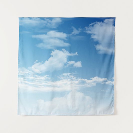 Wolkenhintergrund/Teppich Wandteppich (Vorderseite)