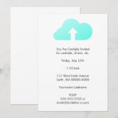 Wolkenhochladen Einladung (Vorne/Hinten)