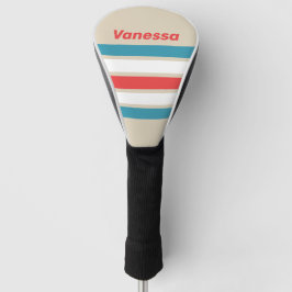 Wolkenjäger über Streifen mit Namen Golf Headcover