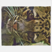 Wolkenkleopard Fleecedecke (Vorderseite (Horizontal))