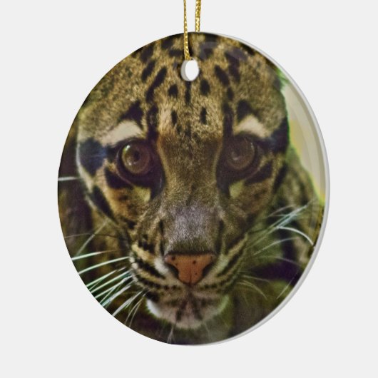 Wolkenkleopard Keramik Ornament (Links)