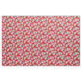 Wolkenkratzer auf rotem Muster Stoff (Yard (91,4 cm))