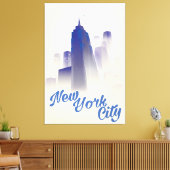 Wolkenkratzer aus New York Leinwanddruck (Insitu (Wohnzimmer))
