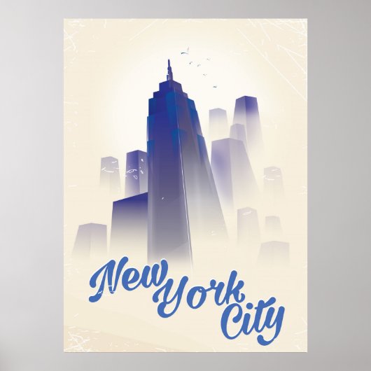 Wolkenkratzer aus New York Poster (Vorne)