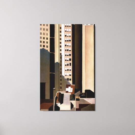 Wolkenkratzer, Charles Sheeler Leinwanddruck (Vorderseite)