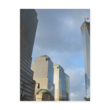 Wolkenkratzer der New Yorker Postkarte