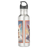 "Wolkenkratzer" Edelstahlflasche (Rückseite)