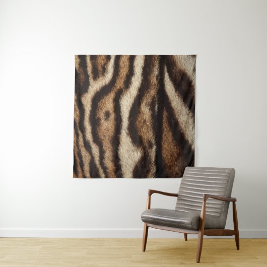 Wolkenkratzer Fell, exotische Muster. Wandteppich (Beispiel (Horizontal))