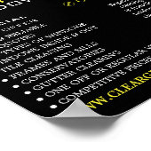 Wolkenkratzer, Fensterreiniger, Reinigung der Werb Poster (Ecke)