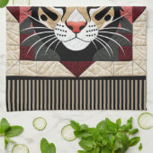 Wolkenkratzer Geschirrtuch (Gefaltet)