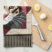 Wolkenkratzer Geschirrtuch (Viertel Falte)