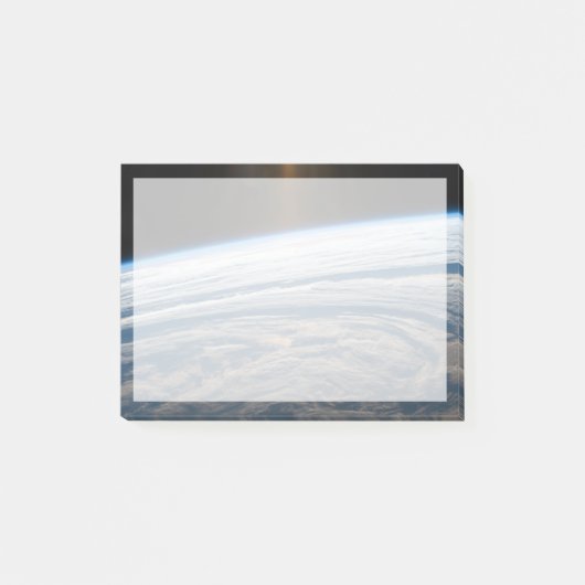 Wolkenkratzer im Südindischen Ozean. Post-it Klebezettel (Vorderseite)