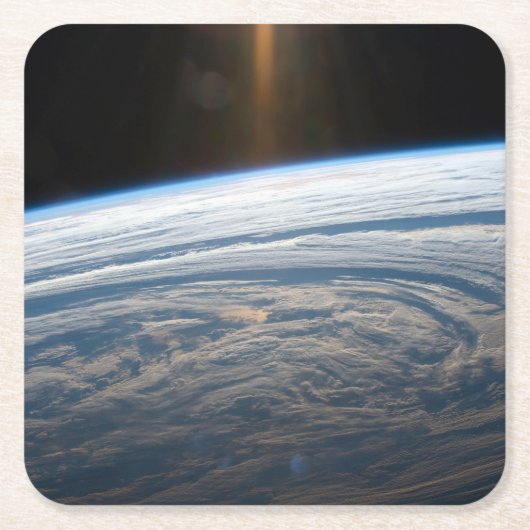 Wolkenkratzer im Südindischen Ozean. Rechteckiger Pappuntersetzer (Vorderseite)