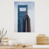 Wolkenkratzer in der China Shanghai Poster (Küche)