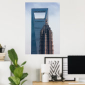 Wolkenkratzer in der China Shanghai Poster (Heimbüro)