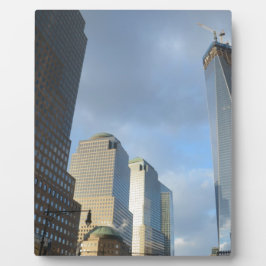 Wolkenkratzer in New York Fotoplatte