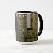 Wolkenkratzer in NYC Tasse (VorderseiteRechts)