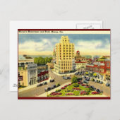 Wolkenkratzer, Macon Georgia Vintag Postkarte (Vorne/Hinten)