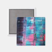 Wolkenkratzer Magnet (Vorderseite/Rückseite)