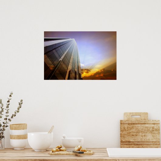 Wolkenkratzer-Poster Poster (Küche)