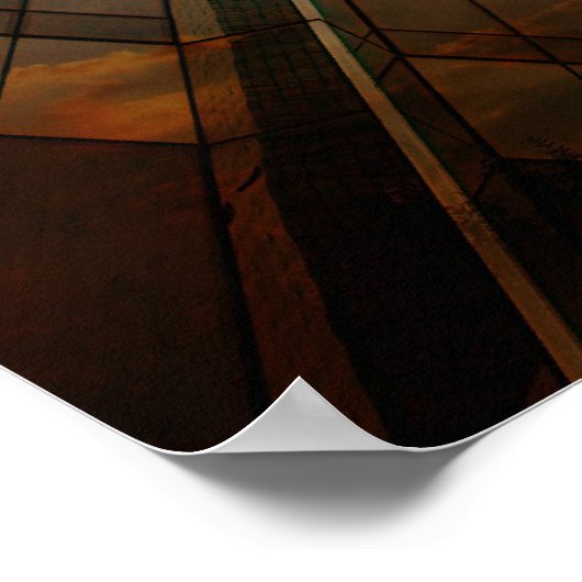 Wolkenkratzer-Poster Poster (Ecke)