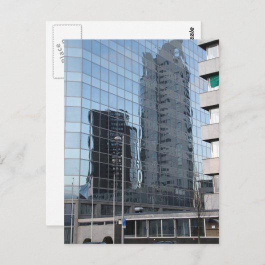 Wolkenkratzer Postkarte (Vorne/Hinten)