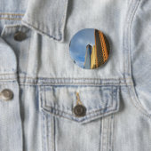 Wolkenkratzer-Reflektionen von New York Button (Beispiel)