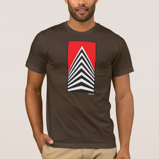 Wolkenkratzer-Rot T-Shirt (Vorderseite)