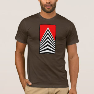 Wolkenkratzer-Rot T-Shirt