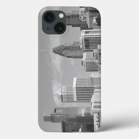 Wolkenkratzer, schwarz-weiß Case-Mate iPhone hülle (Rückseite)