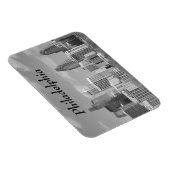 Wolkenkratzer, schwarz-weiß magnet (Rechte Seite)