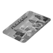 Wolkenkratzer, schwarz-weiß magnet (Linke Seite)