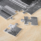 Wolkenkratzer, schwarz-weiß puzzle (Seite)