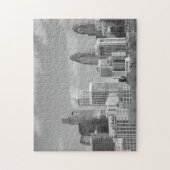 Wolkenkratzer, schwarz-weiß puzzle (Vertikal)