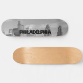 Wolkenkratzer, schwarz-weiß skateboard (Horizontal)