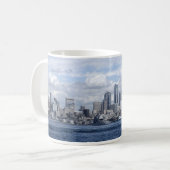 Wolkenkratzer Seattles Washington Kaffeetasse (Vorderseite Links)